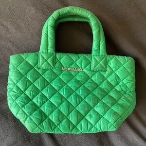MZ Wallace Green Quilted Tote